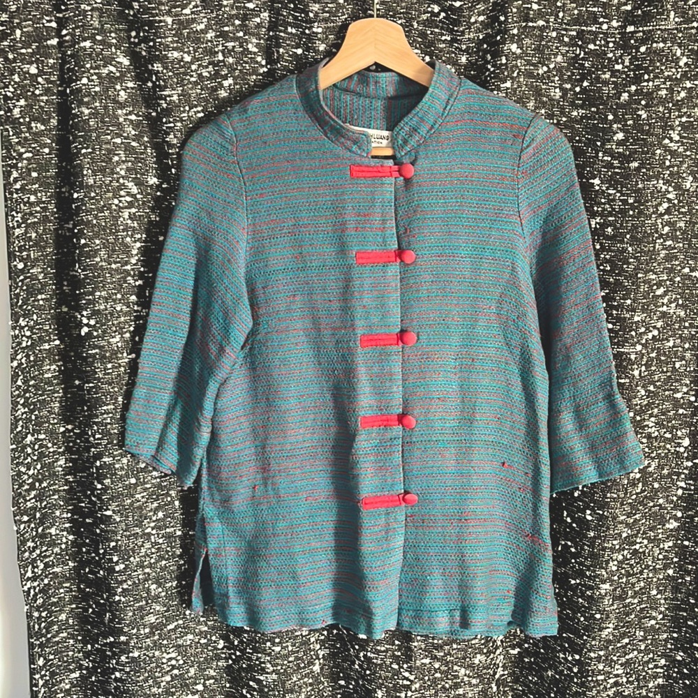 Unique small,  soft and lightweight jacket that would be perfect over any top!